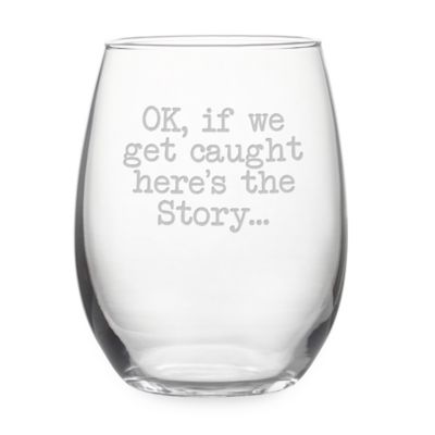 Stemless Wine Glass May The Lord Open Me A Bottle Of Wine Funny Stemmed 