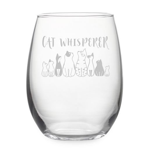 Susquehanna Glass Cat Whisperer Stemless Wine Glass Bed Bath Beyond