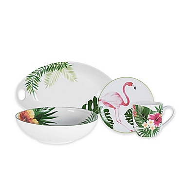 Everyday White&reg; by Fitz and Floyd&reg; Tropical Dinnerware Collection. View a larger version of this product image.