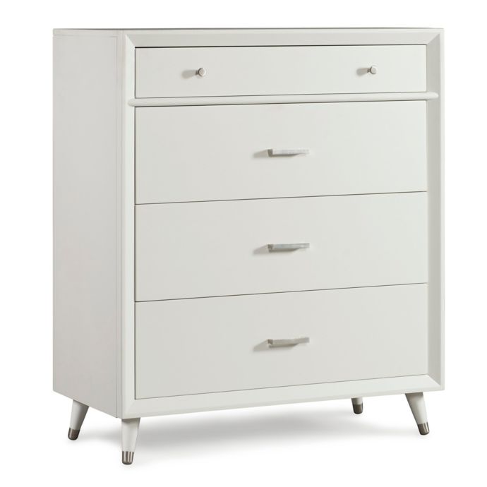 Child Craft Notting Hill 4 Drawer Dresser In Matte White Bed