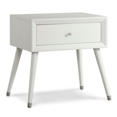 white nursery nightstand