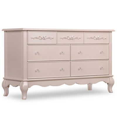 pink baby dresser