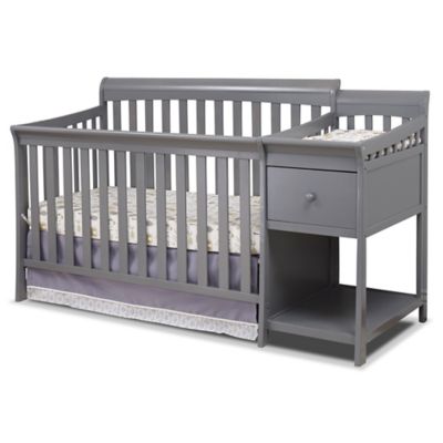 4 in 1 crib grey