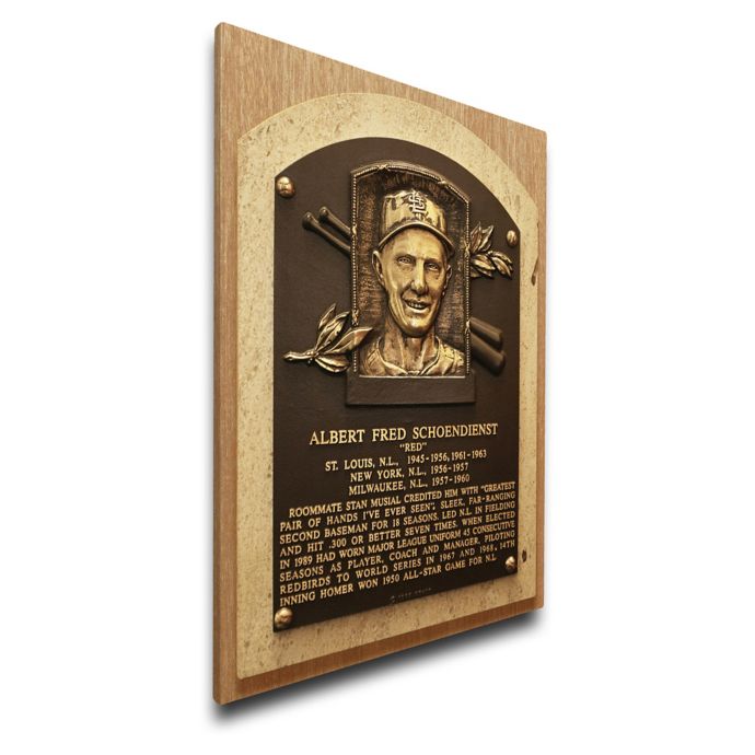 MLB St. Louis Cardinals Red Schoendienst That&#39;s My Ticket Hall of Fame Canvas Plaque | Bed Bath ...