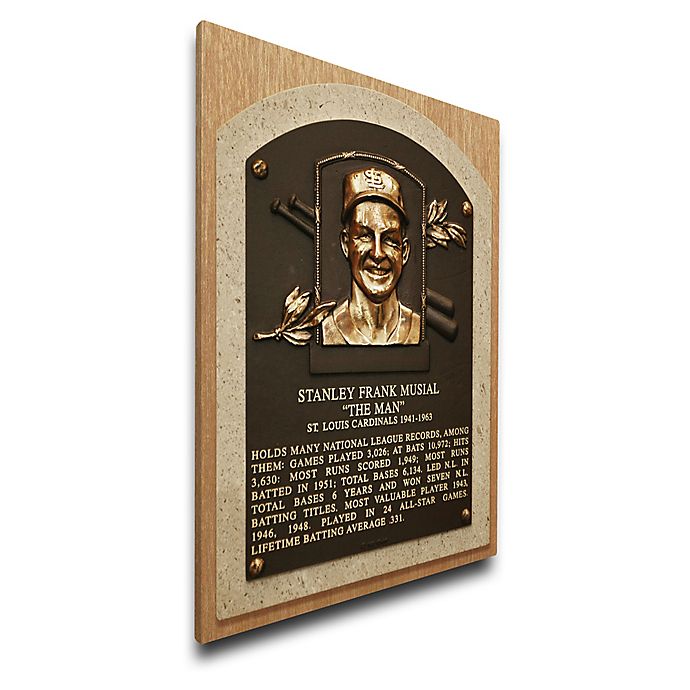 MLB St. Louis Cardinals Stan Musial That&#39;s My Ticket Hall of Fame Canvas Plaque | Bed Bath & Beyond