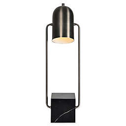 Modern Glamour Abbey Table Lamp in Black/Gunmetal  with Metal Shade
