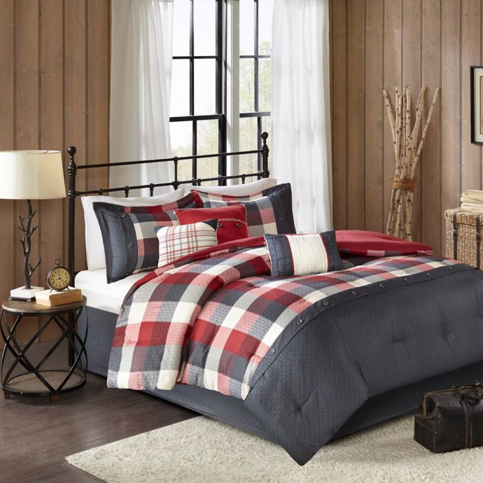 Madison Park Ridge Herringbone Comforter Set