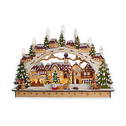 Kurt Adler LED Village Christmas Tablepiece