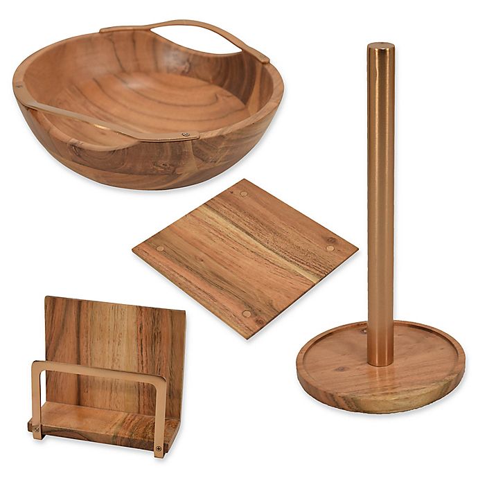 Artisanal Kitchen Supply® Acacia Wood and Metal Kitchen Collection