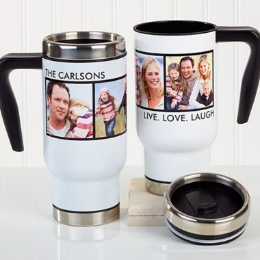 Picture Perfect 4 Photo 14 oz. Commuter Travel Mug. View a larger version of this product image.