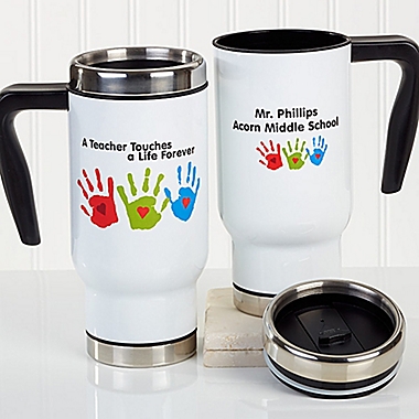 Touches A Life Teacher 14 oz. Travel Mug. View a larger version of this product image.