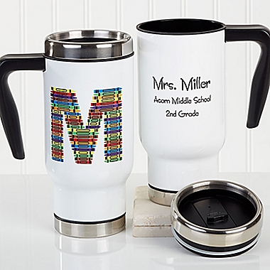 Crayon Letter Teacher 14 oz. Travel Mug. View a larger version of this product image.
