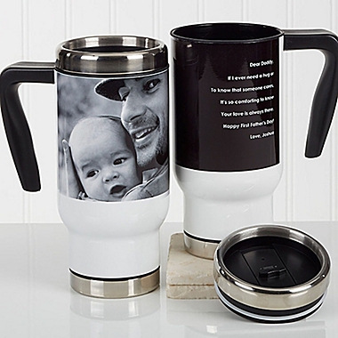 Photo Sentiments For Him 14 oz. Commuter Travel Mug. View a larger version of this product image.