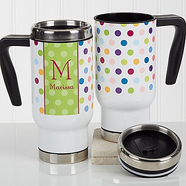 Polka Dot 14 oz. Commuter Travel Mug. View a larger version of this product image.