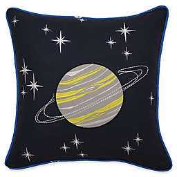Waverly Kids Space Adventure Square Throw Pillow in Black