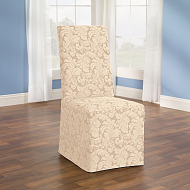 Sure Fit Scroll Dining Room Chair Slipcover Brown Sf36211 for sale online 