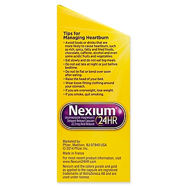 Nexium&reg; 24HR 14-Count Acid Reducer Heartburn Relief Delayed-Release Capsules. View a larger version of this product image.
