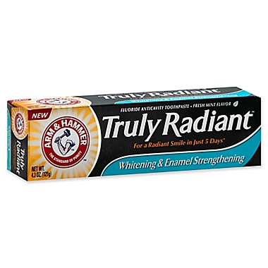 Arm & Hammer&trade; Truly Radiant&trade; 4.3 oz. Bright & Strong Toothpaste in Fresh Mint. View a larger version of this product image.