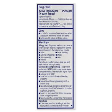 Aleve&reg; PM 40-Count Nighttime Sleep Aid Plus Pain Relief Caplets. View a larger version of this product image.