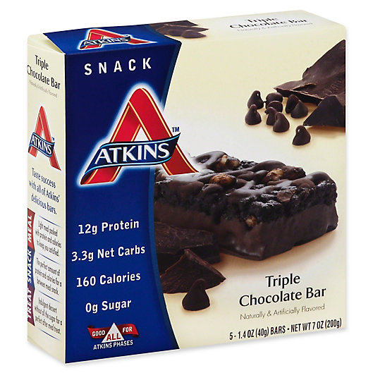 Alternate image 1 for Atkins® Advantage 5-Pack Triple Chocolate Snack Bar
