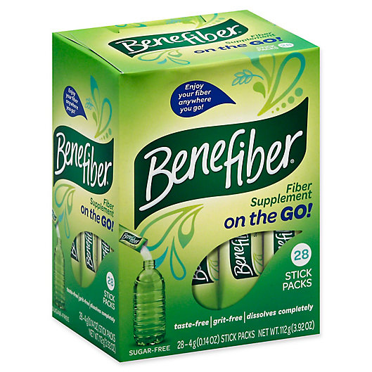 Alternate image 1 for Benefiber® 28-Count On The Go Stick Packs Unflavored