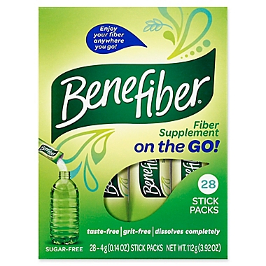 Benefiber&reg; 28-Count On The Go Stick Packs Unflavored. View a larger version of this product image.