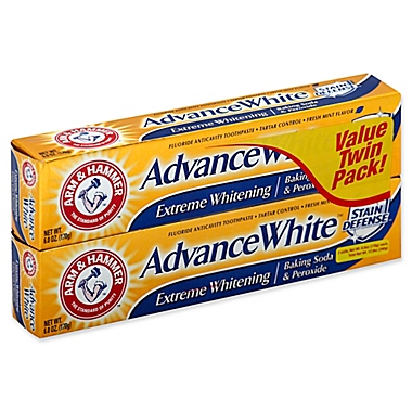 Arm & Hammer&reg; Advance White&reg; Twin Pack Extreme Whitening Stain Defense in Fresh Mint. View a larger version of this product image.