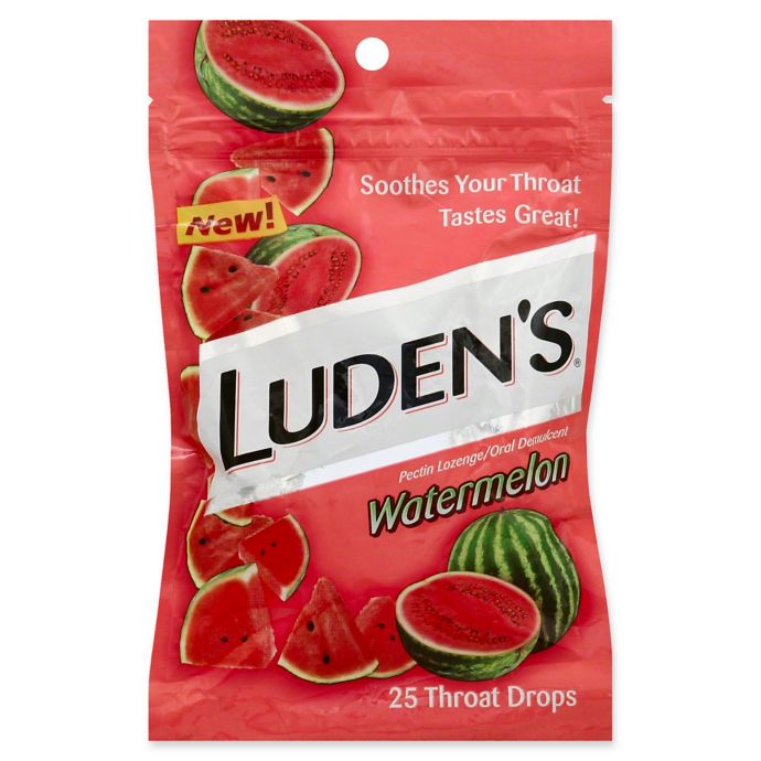 Luden's® 25Count Throat Drops in Watermelon Bed Bath & Beyond