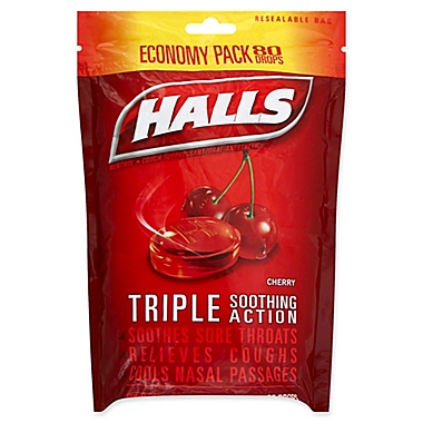 Halls 80-Count Mentholyptus Cough Drops in Cherry. View a larger version of this product image.