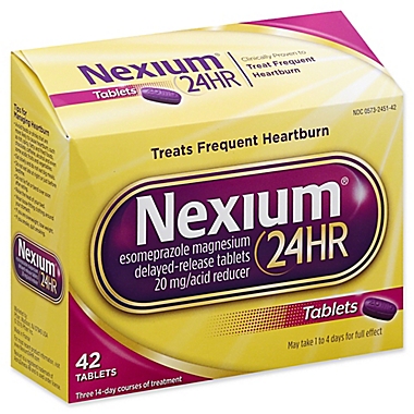 Nexium&reg; 24 Hour Acid Reducer 42-Count 20 mg Delayed-Release Tablets. View a larger version of this product image.