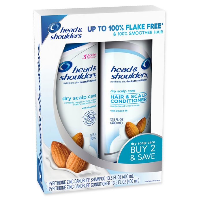 Head Shoulders 2 Pack 13 5 Fl Oz Dry Scalp Care Almond Oil Dandruff Shampoo Conditioner