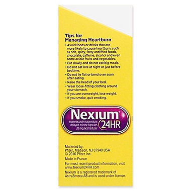 Nexium&reg; 24 Hour Acid Reducer 42-Count Clear Minis 20 mg Delayed-Release Tablets. View a larger version of this product image.