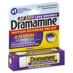 Dramamine® Less Drowsey Formula 8-Count Motion Sickness Relief Tablets