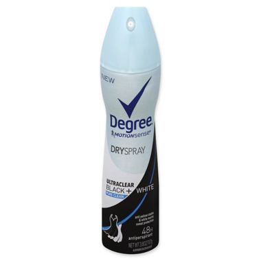 Degree&reg; Motion Sense&trade; 3.8 oz. 48H Ultraclear Black+White Pure Clean Dry Spray. View a larger version of this product image.
