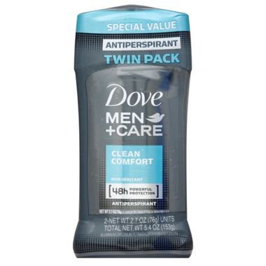 Dove&reg; 2-Pack 2.7 oz. Men+Care IS Antiperspirant in Clean Comfort. View a larger version of this product image.
