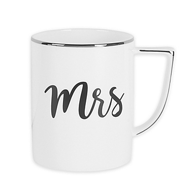 Olivia &amp; Oliver&reg; &quot;Mrs.&quot; Mug in White/Platinum. View a larger version of this product image.