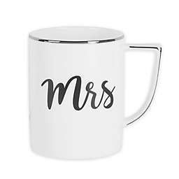 Olivia & Oliver® "Mrs." Mug in White/Platinum