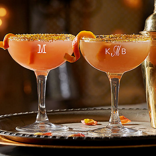 Alternate image 1 for Classic Celebrations Monogram Cocktail Coupe Glass