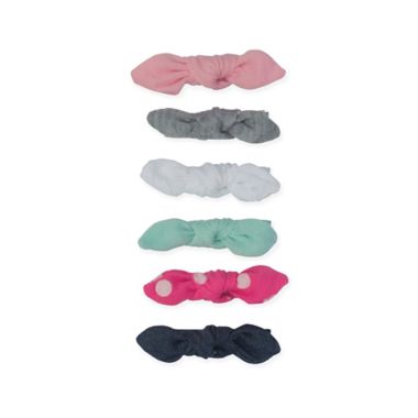 So'Dorable 6-Piece Multicolor Knit Bow Hair Clips. View a larger version of this product image.