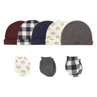 baby hat and scratch mittens