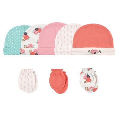 baby caps and mittens