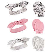 Hudson Baby&reg; 6-Piece Floral Headband and Mitten Set