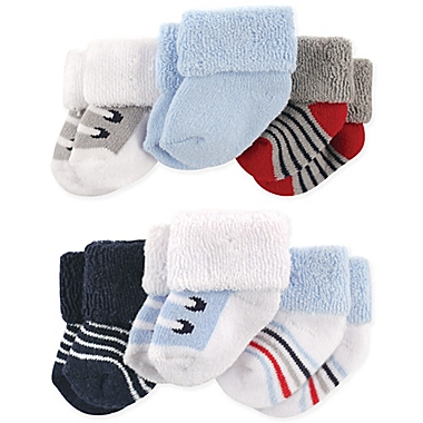 Luvable Friends&reg; Size 0-3M 6-Pack Boy Shoes Baby Socks. View a larger version of this product image.