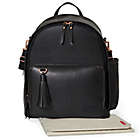 Alternate image 1 for SKIP*HOP&reg; Greenwich Simply Chic Backpack Diaper Bag in Black