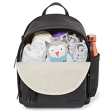SKIP*HOP&reg; Greenwich Simply Chic Backpack Diaper Bag in Black. View a larger version of this product image.