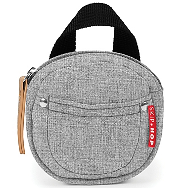 SKIP*HOP&reg; Grab & Go Pacifier Pocket in Grey Melange. View a larger version of this product image.