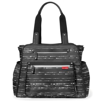 stripe diaper bag