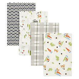 Trend Lab® 4-Pack Woodsy Gnomes Flannel Receiving Blankets