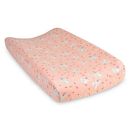 Trend Lab® Fox and Flowers Flannel Changing Pad Cover in Pink