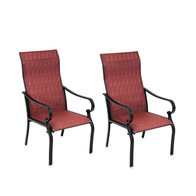 Hawthorne Oversized Sling Chairs In Red Set Of 2 Bed Bath Beyond
